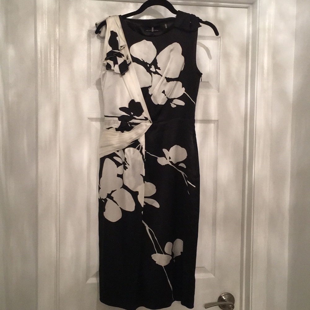 Black and white floral Elie Tahari dress